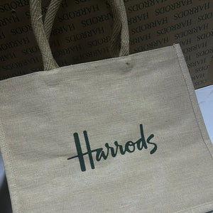 Harrods Shopper Interim Canvas Bag Small...حقيبة تسوق مصنوعة من القماش صغيرة الحجم
