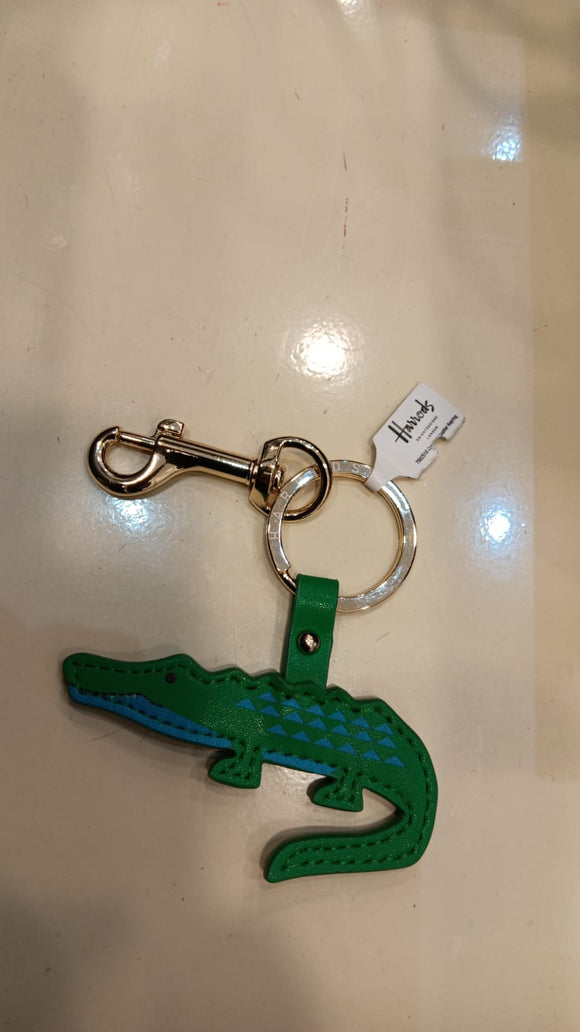 Crocodile Leather Keyring....سلسلة مفاتيح من جلد التمساح
