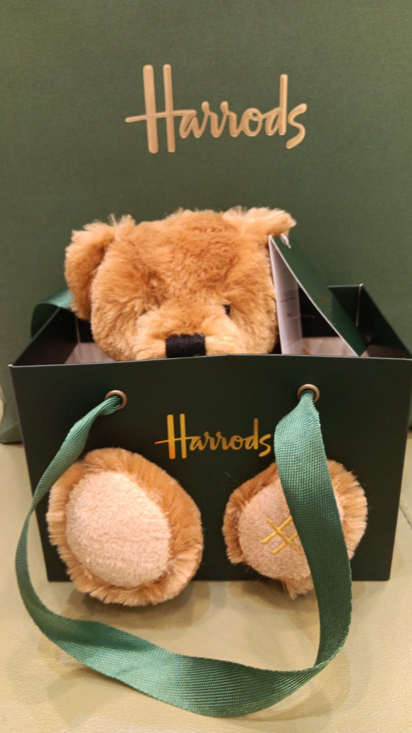 Harrods Bear in Green Paper Bag....دب هارودز في كيس ورقي أخضر