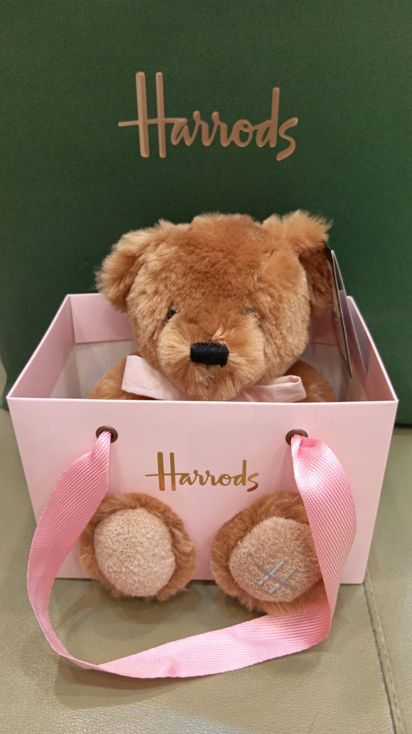Harrods Bear in Pink Paper Bag...دب هارودز في كيس ورقي وردي