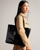 Ted Baker Women's Nicon Knot Bow Large Icon Bag - Blackحقيبة تيد بيكر النسائية بحجم كبير بأيقونية سوداء