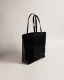 Ted Baker Women's Nicon Knot Bow Large Icon Bag - Blackحقيبة تيد بيكر النسائية بحجم كبير بأيقونية سوداء