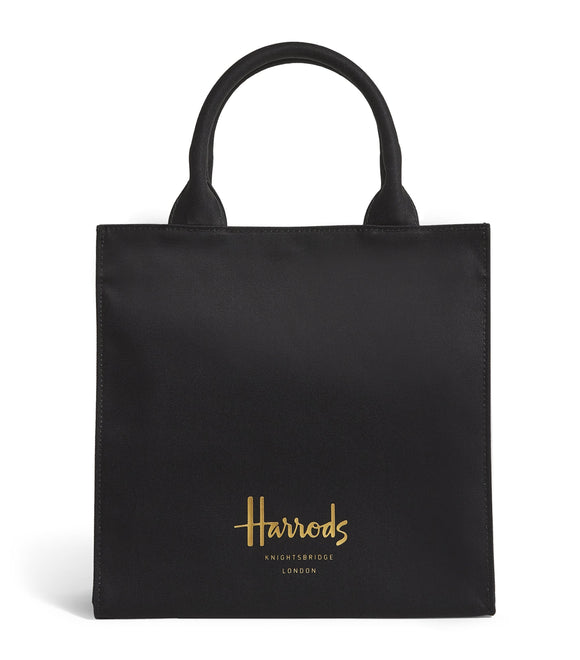 Harrods

Small Cotton Logo Tote Bag (black)...حقيبة صغيرة من القطن بشعار (أسود)