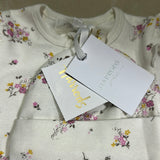 Floral Footie and Hat Set (0-6 Months)
