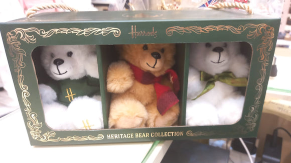 Set of three heritage bears...مجموعة من ثلاثة دببة تراثية
