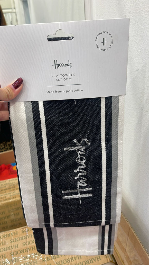 Broad Stripe tea towel set ( Organic Cotton)...مجموعة مناشف الشاي ذات الخطوط العريضة (قطن )