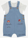 Paddington Bear Dungarees and Bodysuit Outfit