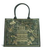 Harrods Gold Building Dark Green Grocery