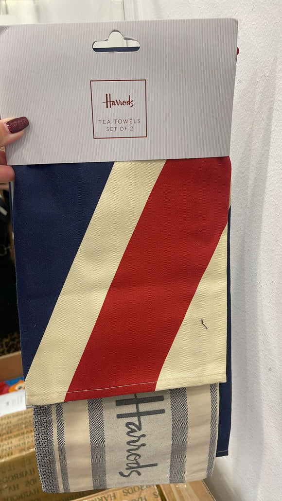 Union Jack Tea Towel (Set of 2) مجموعة مناشف الشاي بنقشة علم الاتحاد