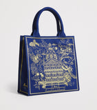 Harrods
Navy Small Gold Building Shopper Bag