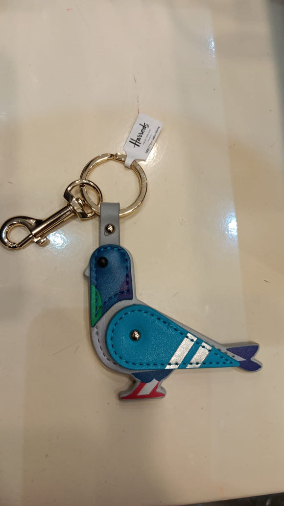 Pigeon  Leather Keyring..سلسلة مفاتيح من جلد الحمام
