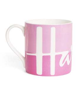 Ceramic Logo Mug (pink)..كوب سيراميك بشعار (وردي)