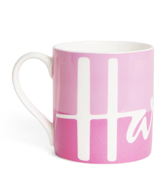 Ceramic Logo Mug (pink)..كوب سيراميك بشعار (وردي)