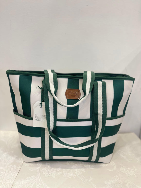 Harrods Stripe cooler tote bag..حقيبة تبريد هارودز المخططة