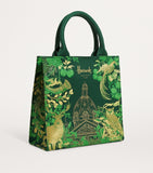 Green Small House of Harrods Jacquard Shopper Bag