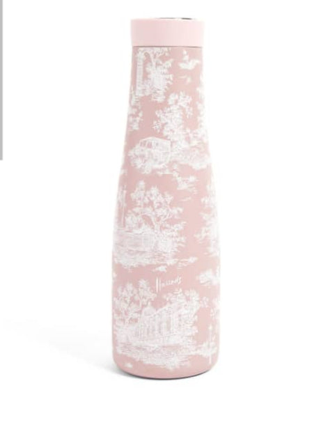 Harrods Toil_Print water Bottle (500 ml)  زجاجة مياه وردية