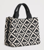 Harrods
Small Geometric Tote Bag (Black)