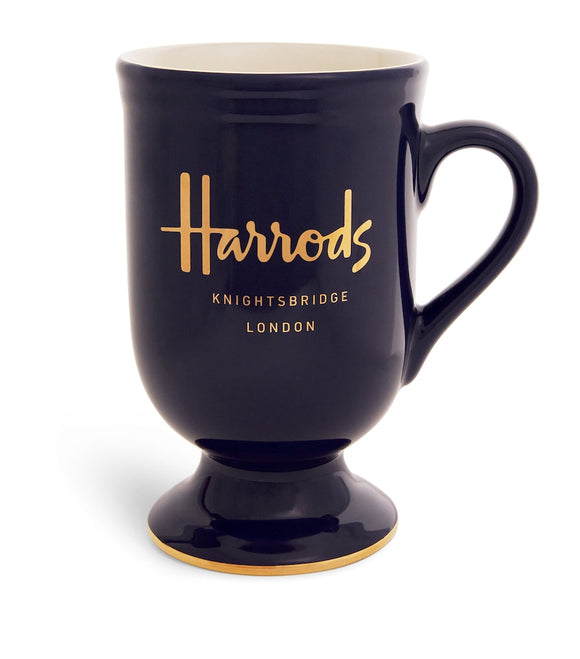 Pedestal Mug (Navy)..كوب هارودز الازرق الداكن بقاعدة