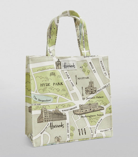 Small West And Map Shopper Bag...حقيبة تسوق صغيرة تحمل شعار الغرب والخريطة
