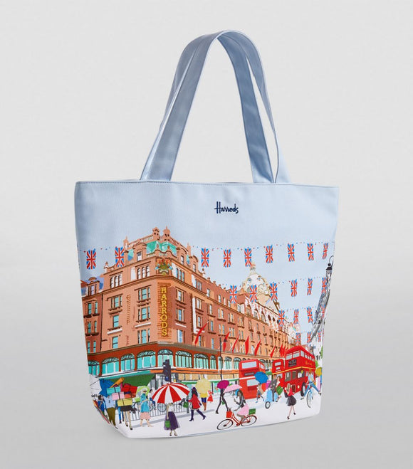 Colorful Harrods Tote Shoulder Bag..حقيبة كتف هارودز الملونة