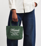 Harrods
Small Embroidered Logo Tote Bag (Dark Green)