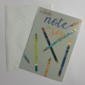 A Little Note to Say... Plain Card and Envelope