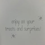 Happy Birthdy Have Lots and Lots of Fun Teddy on Bicycle Card and Envelope