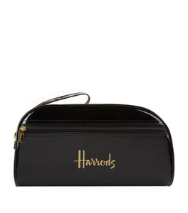 Harrods Black Logo Classic Washbag...حقيبة كلاسيكية بشعار هارودز الأسود