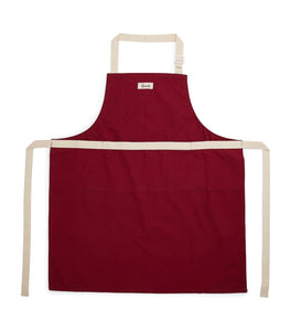 Harrods Burgundy Colour Block Adult Apron...مريلة للكبار بلون عنابي