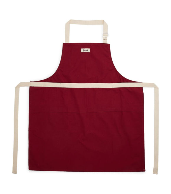 Harrods Burgundy Colour Block Adult Apron...مريلة للكبار بلون عنابي