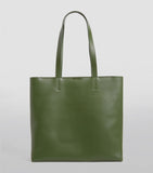 Medium Leather Kensington Tote Bag Green..حقيبة جلدية متوسطة الحجم باللون الاخضر