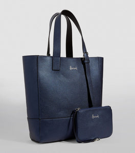 Fern Reversible Tote Bag Navy and Black