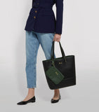 Grained Fern Reversible Tote Bag Green