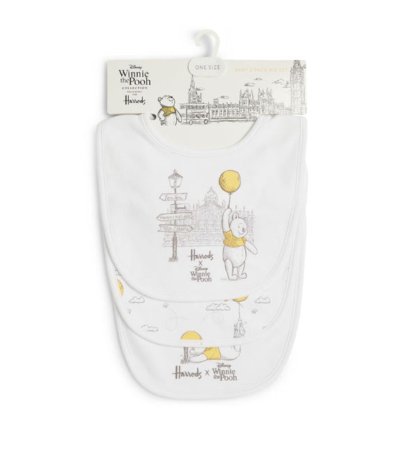 Harrods Winnie the Pooh 3 Bib Set