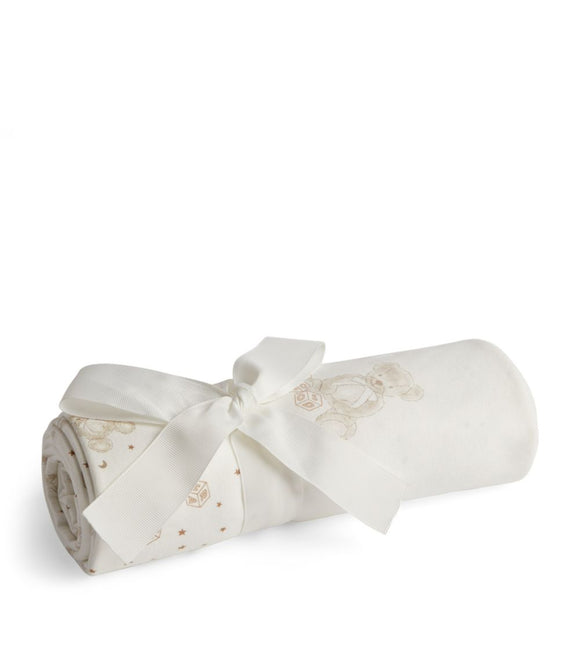 Harrods Cotton Bear Print Shawl