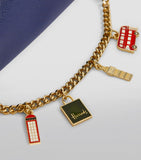 London Charms Blue Cross Body Bag
