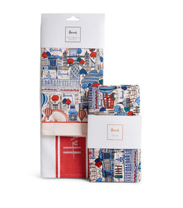 Harrods Pretty City Tea Towel مناشف الشاي بطبعة المدبنة الجميلة