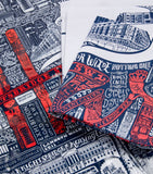 Harrods Picture Font Tea Towel and Apron Set