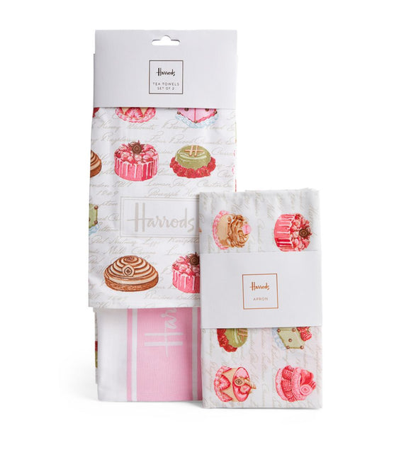 Cakes and Bakes Tea Towel and Apron Set