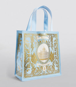 Small Regal Banner Shopper Bag..حقيبة تسوق صغيرة بشعار ملكي