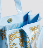 Small Regal Banner Shopper Bag..حقيبة تسوق صغيرة بشعار ملكي