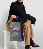 Harrods Medium Font Shopper Bag...حقيبة تسوق هارودز متوسطة الحجم