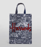 Harrods Medium Font Shopper Bag...حقيبة تسوق هارودز متوسطة الحجم