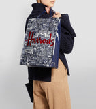 Harrods Medium Font Shopper Bag...حقيبة تسوق هارودز متوسطة الحجم