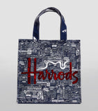 Small Harrods Picture Font Shopper Bag