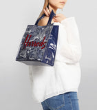 Small Harrods Picture Font Shopper Bag