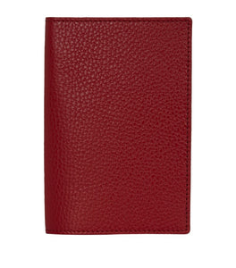 Harrods Leather Passport Cover Red