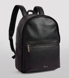 Harrods Black Leather Mens Wembley Backpack