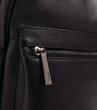 Harrods Black Leather Mens Wembley Backpack