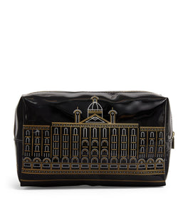 Gold Outline Building Cosmetic Bag
